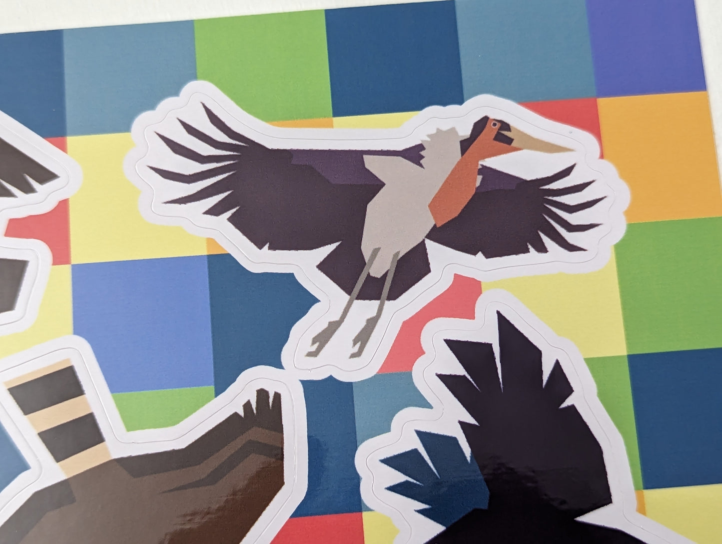 Vector Birds A5 Kiss-Cut Glossy Vinyl Sticker Sheet