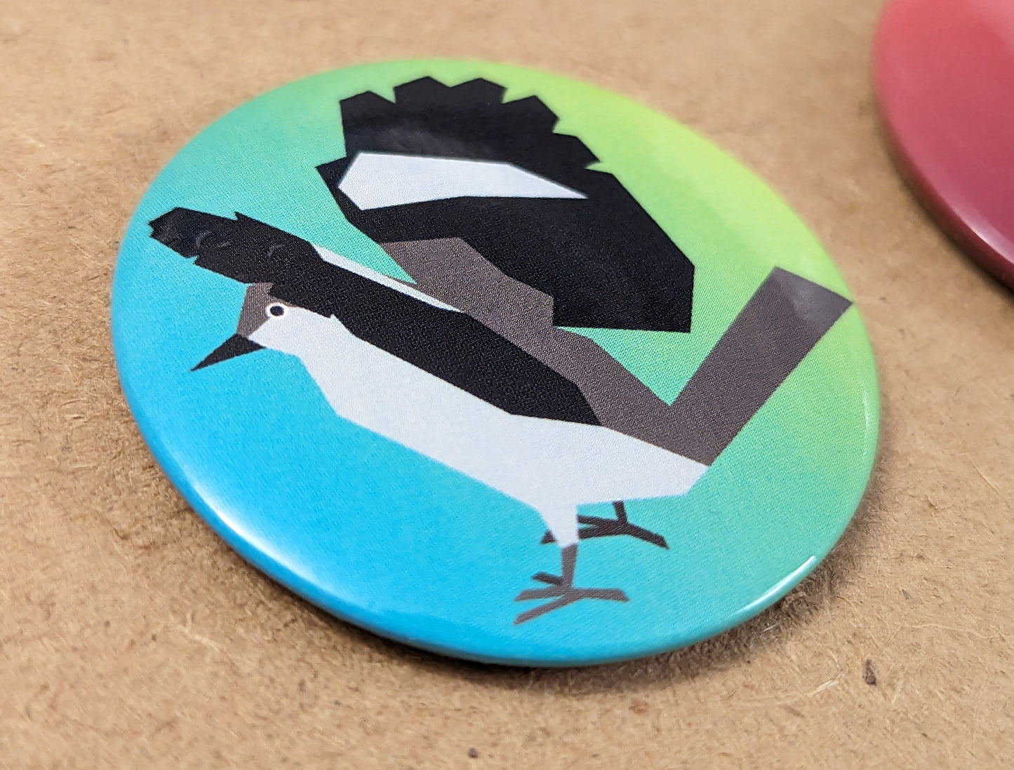Vector Birds 1.5-Inch Round Magnets (Set of 6)