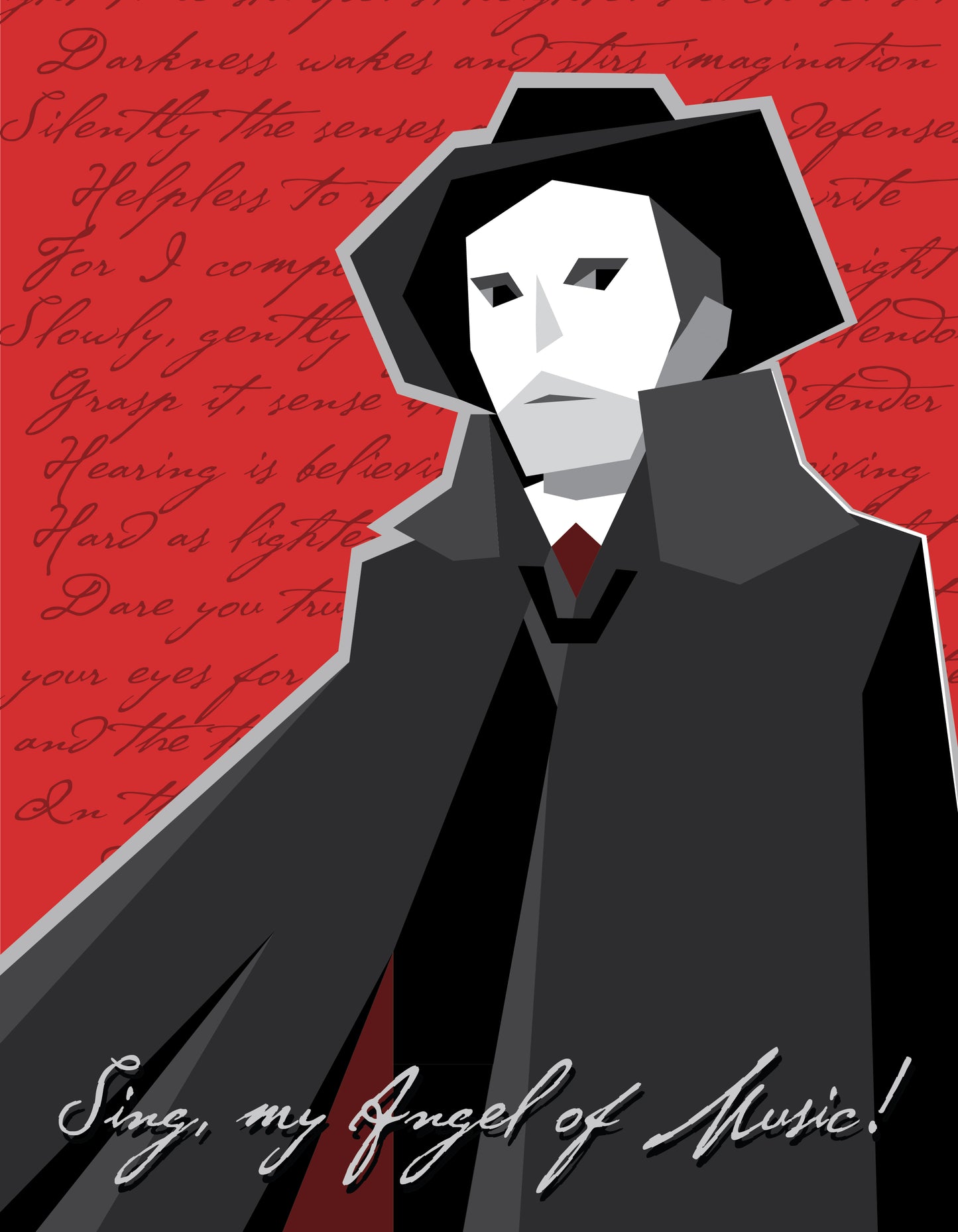 The Phantom of the Opera Vector Art Print