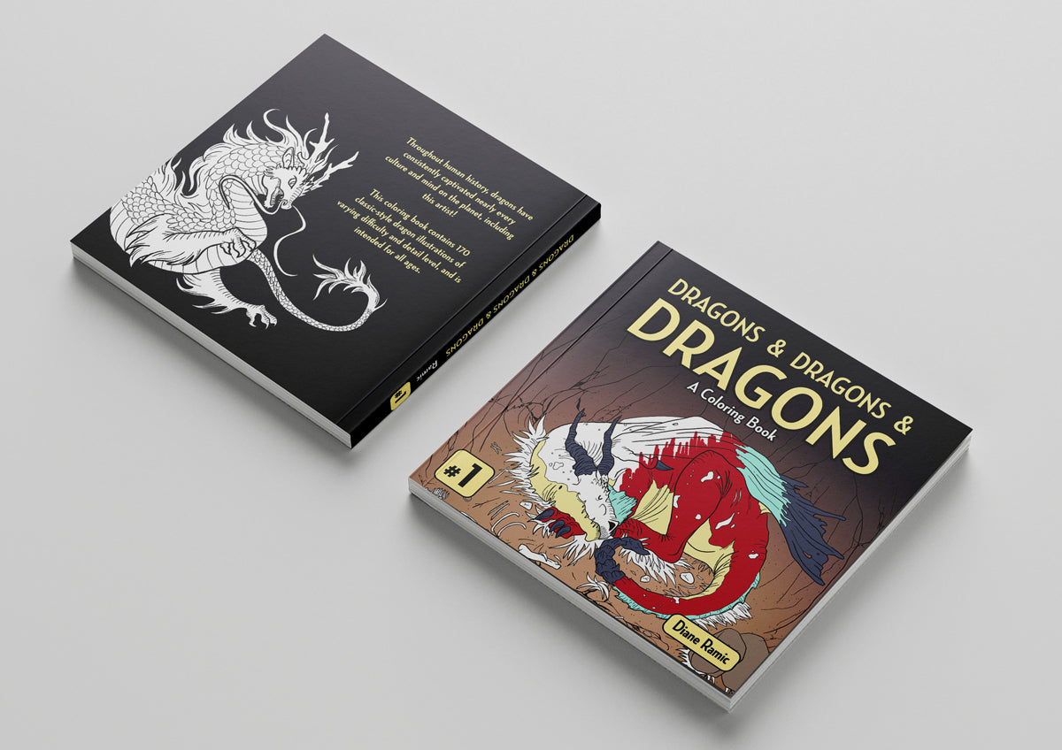 Dragons and Dragons and Dragons: A Coloring Book (Classic)