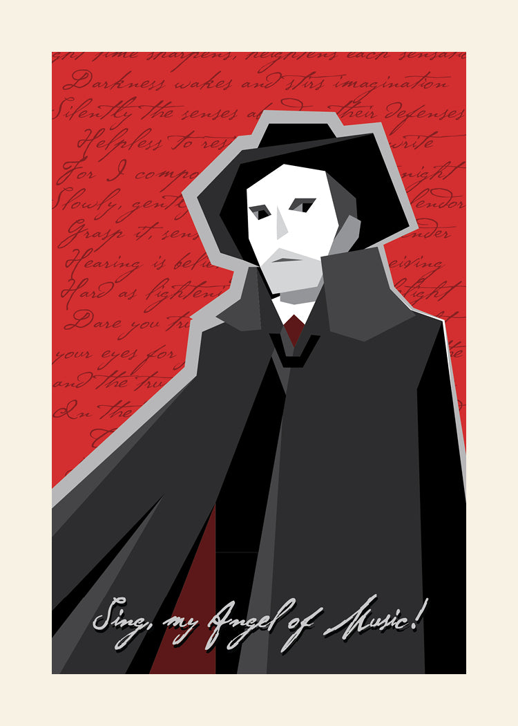 The Phantom of the Opera Vector Art Print