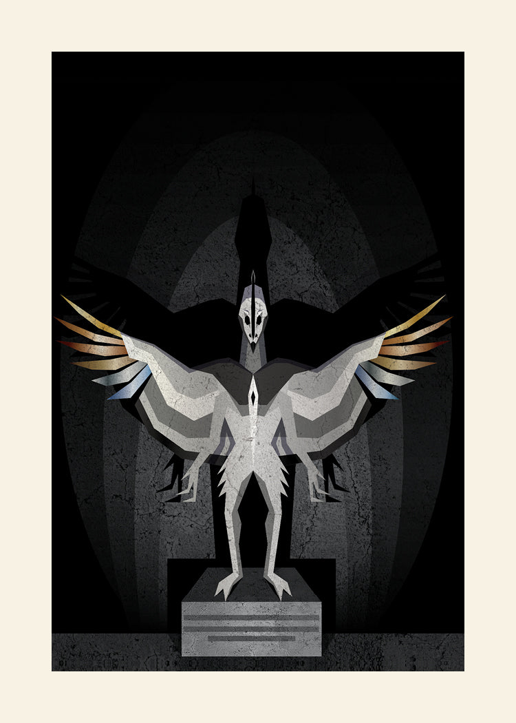 Amarantin Statue (Revelation Space) Vector Art Print