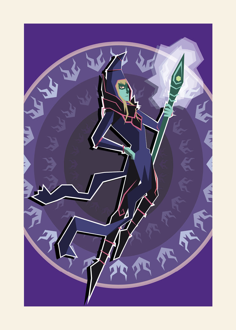 Dark Magician (Yu-Gi-Oh!) Vector Art Print