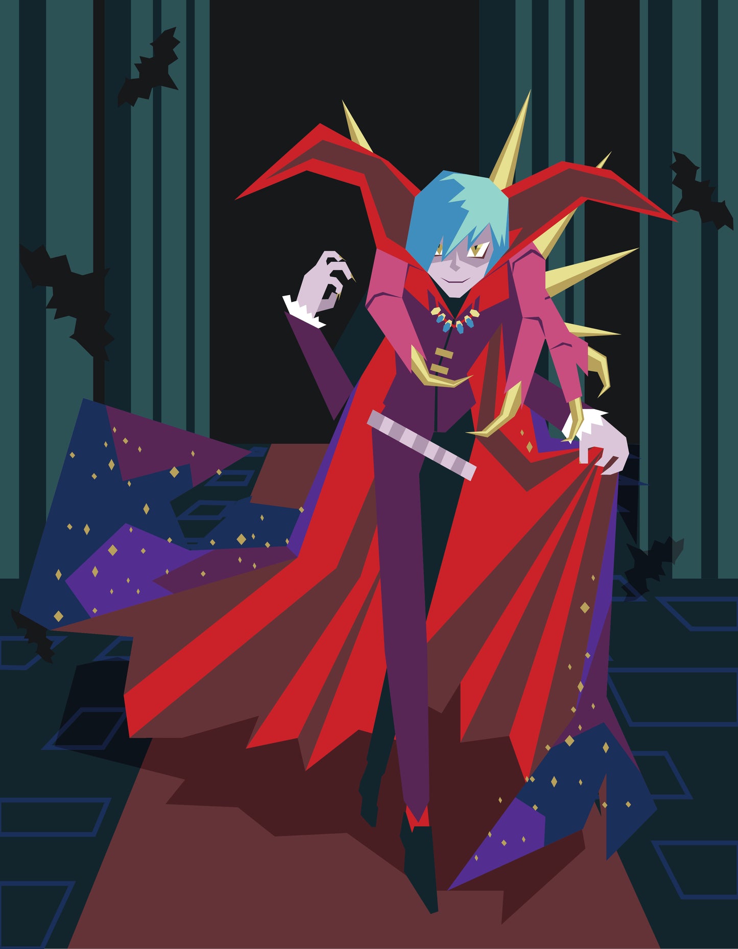 Vampire Lord (Yu-Gi-Oh!) Vector Art Print