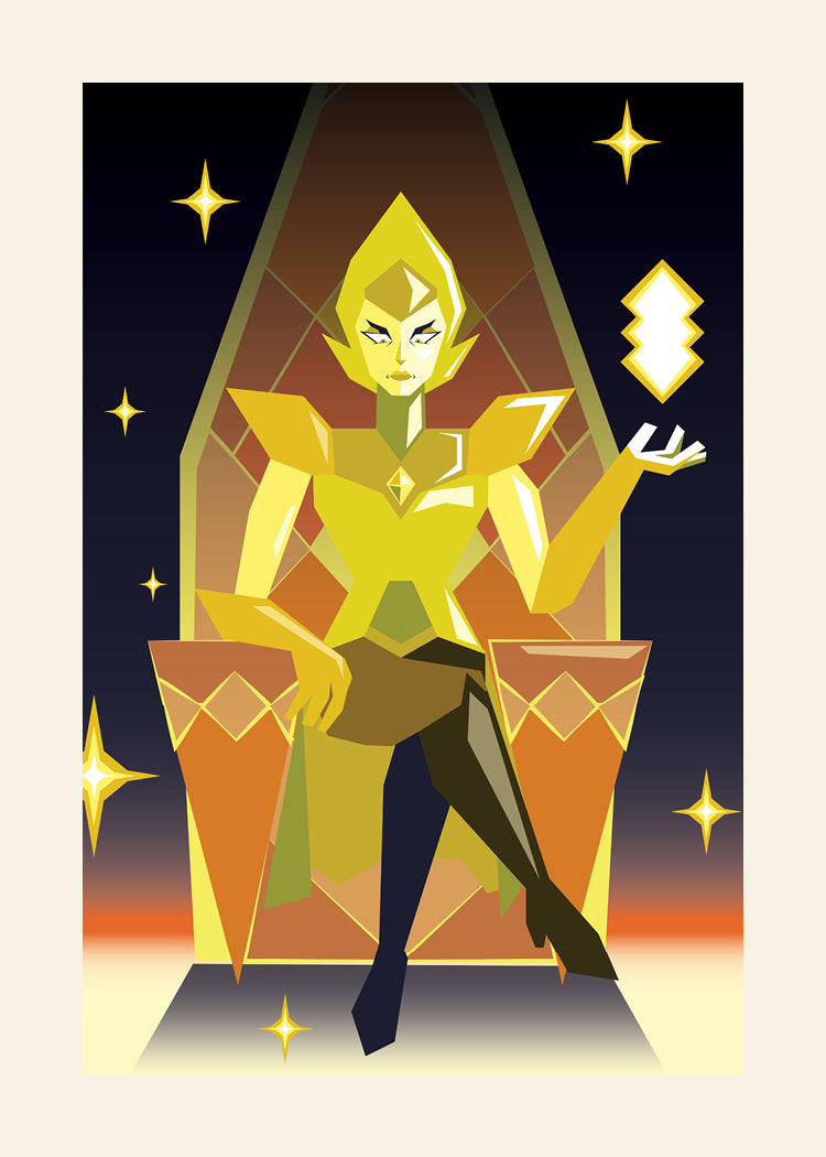 Yellow Diamond (Steven Universe) Vector Art Print